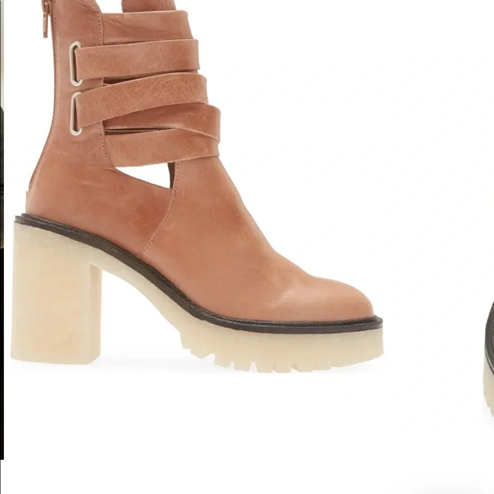 Free People Jesse Cutout Platform Boot Size 8